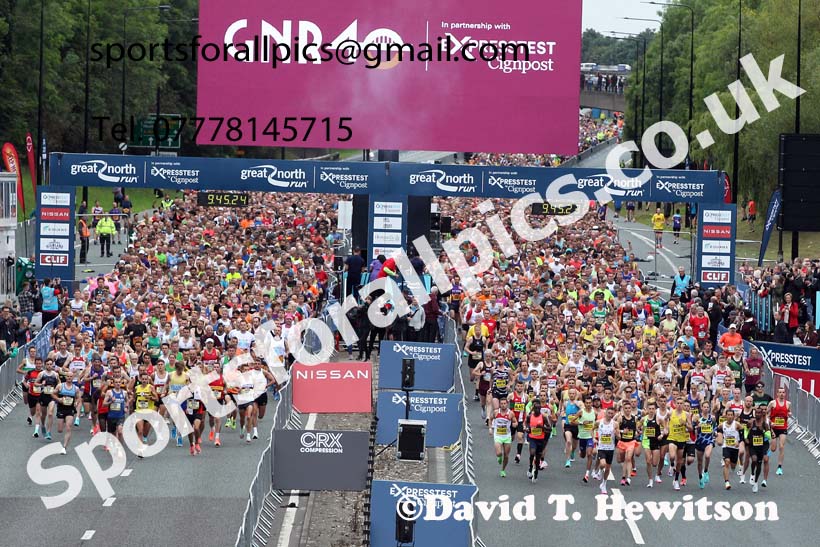Mens Great North Run. Photo: David T. Hewitson/Sports for All Pics
